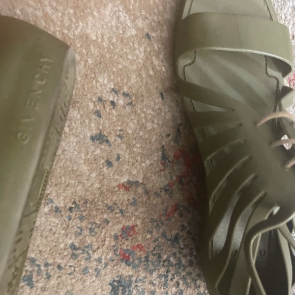 givenchy rubber jelly cage lace up sandals sz 39 usa 8.5 - Picture 8 of 13